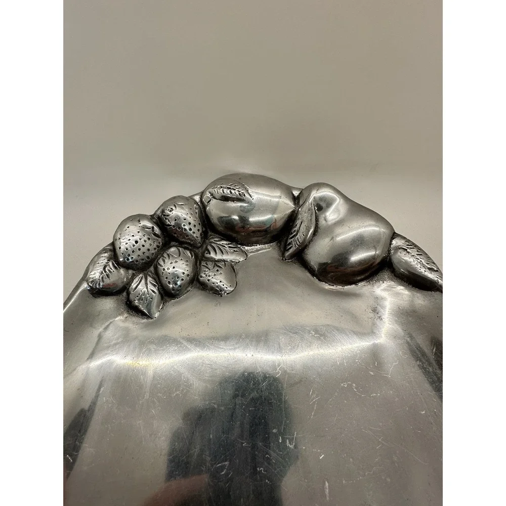 Vari Disenos Ismael Valenzuela Romo Pewter‎ Serving Tray Guadalajara Mexico